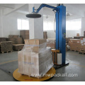 Top pressure plate pressed wooden pallet stretch film wrapping machine